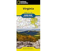 Virginia Guide Map by National Geographic - Waterproof Foldable Road & Travel Map with Blue Ridge Parkway, Shenandoah, Historic Sites & Scenic Drives: State Guide Maps (National Geographic Guide Map)