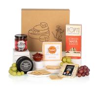 Virginia Hayward Cheese Hamper - Hampers & Gourmet Gifts, Blue Stilton, Red Leicester, Cheddar, Chutney and Water Biscuits - Hamper Gifts for Women and Men