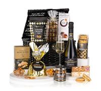 Virginia Hayward Hamper, Mistletoe - Hampers & Gourmet Gifts Delicious Treats - Festive Nibbles, Prosecco, Biscuits, Nougat, Chocolates & More - Luxurious Presents