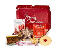 Virginia Hayward Letterbox Gift, Letterbox Gift - Hampers & Gourmet Gifts Fun Festive Treats with Christmas Cake, Giant Jam Sandwich Biscuit, Popcorn and More - Delicious Christmas Presents