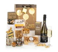 Virginia Hayward Prosecco Hamper Birthday Bag - Celebrate with a Mini Chocolate Cake, Snacks and Treats - Delicious Birthday Gifts for Men and Women