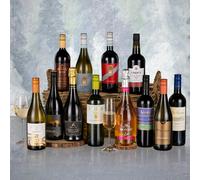 Virginia Hayward Twelve Wines in a Wicker Hamper