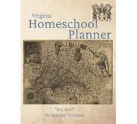 Virginia Homeschool Planner - Dateless Academic Planner with VA Homeschool Laws - Colonial Historical Design - Includes VA Laws