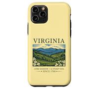 Virginia Landscape Vintage State Pride Nature Illustration Case for iPhone 11 Pro