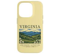 Virginia Landscape Vintage State Pride Nature Illustration Case for iPhone 14 Pro