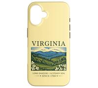 Virginia Landscape Vintage State Pride Nature Illustration Case for iPhone 16