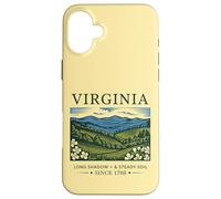 Virginia Landscape Vintage State Pride Nature Illustration Case for iPhone 16 Plus