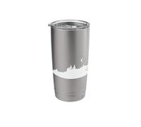 Virginia Map Outline with Skyline USA Stainless Steel Insulated Tumbler