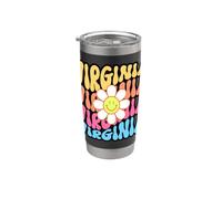 Virginia Retro Daisy Groovy Home State Pride Stainless Steel Insulated Tumbler