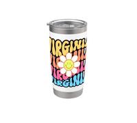 Virginia Retro Daisy Groovy Home State Pride Stainless Steel Insulated Tumbler