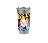 Virginia Retro Daisy Groovy Home State Pride Stainless Steel Insulated Tumbler