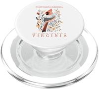 Virginia State Bird Northern Cardinal Design PopSockets PopGrip for MagSafe