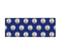Virginia State Flag Keyboard and Mouse Pad, Extra Large Desk Cover, Spill Resistance Mat for Smooth Tracking