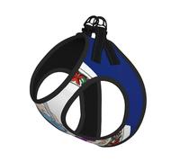 Virginia State Flag Print Dog Harness,Pet Leash Vest,Adjustable And Reflective Vest,For Small To Medium Dogs
