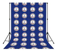 Virginia State Flag Print Portable Photo Backdrop 5x7ft Background Drop For Photo Photoshoot Backdrop For Content Creator