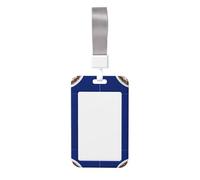Virginia State Flag Printed Card Badge Holder with Neck Strap, Vertical Cards Holder Anti-Scratch and Easy-Scan, for Office, School