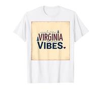 Virginia Vibes: Mountain Love for Outdoor Enthusiasts T-Shirt, Men, White, 4XL