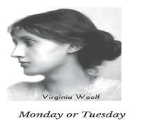 Virginia Woolf Monday or Tuesday Paperback Book in Black Virginia Woolf Black