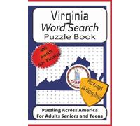 Virginia Word Search Puzzle Book: Word Find Puzzles with Easy to Read Print about Virginia, Revolutionary and Civil War History, Cities, and More|6x9 ... Scenic Virginia, History, Trivia, Fun Facts