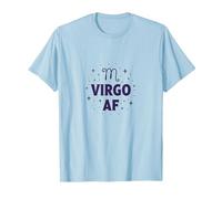 Virgo AF Zodiac Starry Celestial Astrology Lover Gift T-Shirt, Men, Baby Blue, XXL
