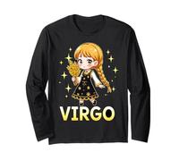 Virgo Anime Zodiac Sign Long Sleeve T-Shirt