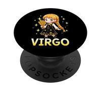 Virgo Anime Zodiac Sign PopSockets Adhesive PopGrip