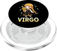 Virgo Anime Zodiac Sign PopSockets PopGrip for MagSafe