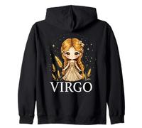Virgo Anime Zodiac Sign Zip Hoodie
