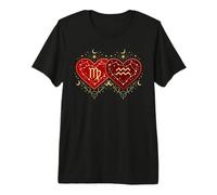 Virgo Aquarius Love Shirt Valentines Day Zodiac Magic Couple Premium T-Shirt