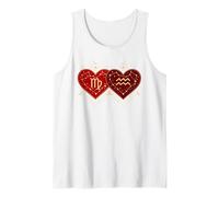 Virgo Aquarius Love Shirt Valentines Day Zodiac Magic Couple Tank Top