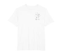 Virgo Constellation Horoscope Astrology Zodiac Sign T-Shirt, Men's Big and Tall, White, 2X Tall