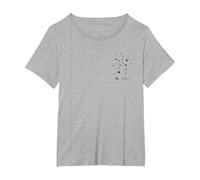 Virgo Constellation Horoscope Astrology Zodiac Sign T-Shirt, Women's Plus, Heather Grey, 2X