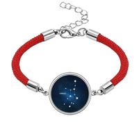 Virgo Constellation Zodiac Sign Lucky Red String Bracelet Rope Bracelet Handmade