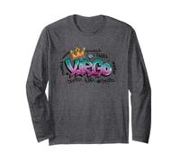 Virgo Crown Cosmic Vibes Energy Long Sleeve T-Shirt