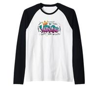 Virgo Crown Cosmic Vibes Energy Raglan Baseball Tee