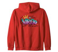 Virgo Crown Cosmic Vibes Energy Zip Hoodie