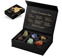 Virgo Crystals Gift Set, Zodiac Signs Healing Crystals Birthstones with Horoscope Box Set Virgo Astrology Crystals Healing Stones Gifts