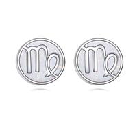 Virgo Earrings for Women 925 Sterling Silver Zodiac Sign Constellation Stud Earrings White Opal Virgo Jewellery