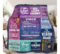 Virgo Gifts for Women, Virgo Throw Blanket,Virgo Zodiac Gifts for Women, Virgo Astrology Throw Blanket Birthday Virgo Gifts for Women Men 60"X 50"