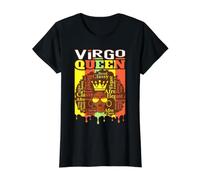 Virgo Queen Zodiac Afro Hair Style Blessed Classy Elegant Value Graphic T-Shirt, Women, Black, L