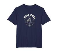 Virgo Season Celestial Zodiac Art for Men T-Shirt, Men's Big and Tall, Navy, 5X Tall