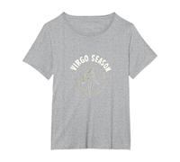Virgo Season Celestial Zodiac Art for Men T-Shirt, Women's Plus, Heather Grey, 5X