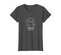 Virgo Season Celestial Zodiac Astrology Stargazer Gift T-Shirt, Women, Dark Heather Grey, S