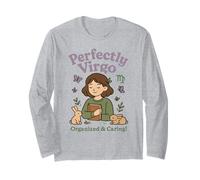 Virgo Sign Of Zodiac Cute For Kids Long Sleeve T-Shirt