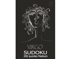 Virgo Sudoku 200 Puzzles Medium: Give your brain a workout and have fun with this collection of 200 puzzles of Medium level. A must-have for every Sudoku and Brain games lover.