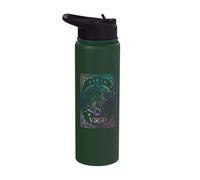Virgo Tarot Card August September Birthday Astrology Stainless Steel Insulated Water Bottle