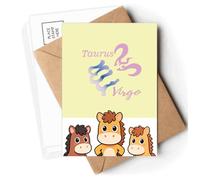 Virgo Taurus Constellation Postcards Envelopes Cards Mailing Year Horse