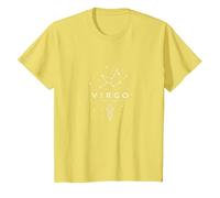 Virgo Vibes Only: Celestial Zodiac Constellation Magic T-Shirt, Kids, Lemon, 10 Years