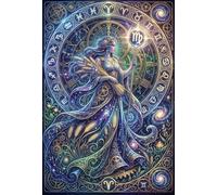 Virgo Zodiac 1000 Piece Wooden Jigsaw Puzzle,Adults & Kids 14+,Home Wall Decor,Whimsical Challenge,Educational Toy,Wood,Great Gifts,Stress Relief (75x50cm)