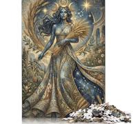 Virgo Zodiac 500 Piece Wooden Jigsaw Puzzle,Adults & Kids 14+,Impossible Challenge,Gift Idea,Home Wall Decor,Wood,Educational Toy,Stress Relief (52x38cm)